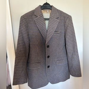 Everlane Oversized Blazer in Pewter Houndstooth New with tags